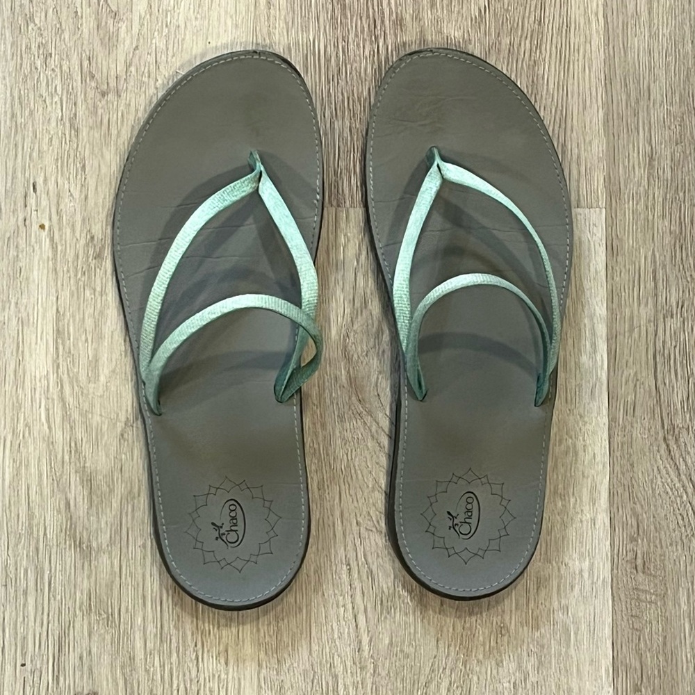 Chaco Women's Mint and Gray Sandals